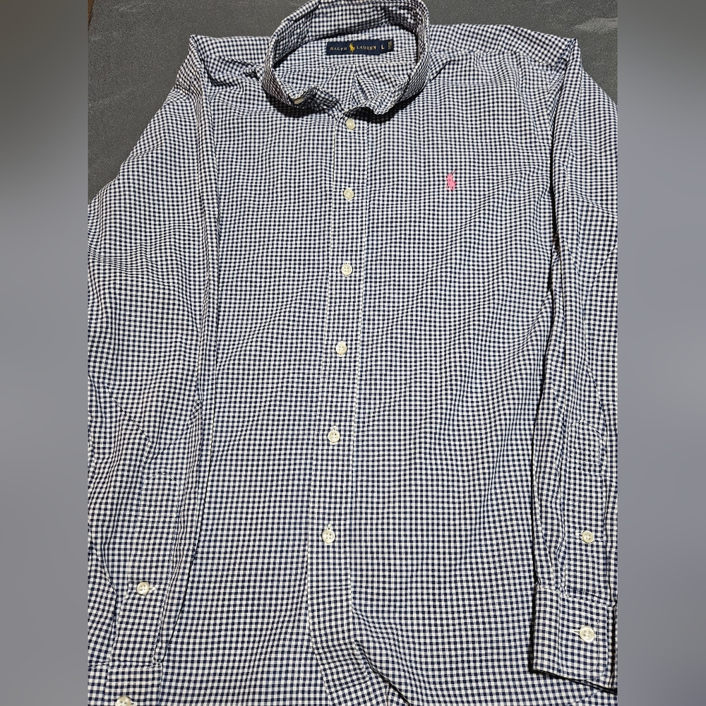 Ralph Lauren Blue Label Black and White Gingham‎ Shirt